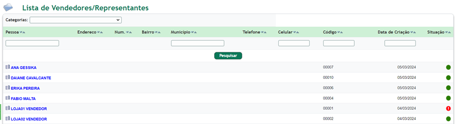 Como cadastrar e consultar vendedores - imagem 4