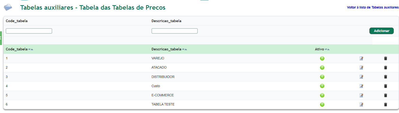 Como incluir ou alterar preços de uma referência - imagem 2