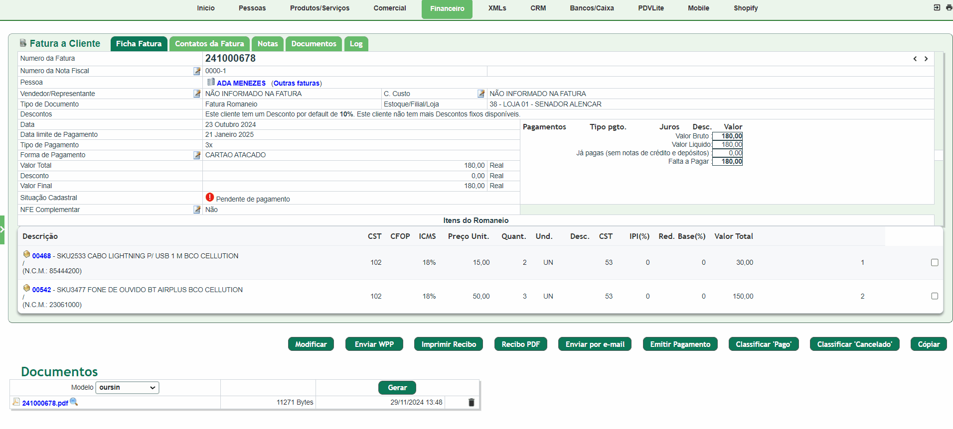 emitindo-pagamento-faturas-cliente.gif Emitindo Pagamento de Faturas de Clientes