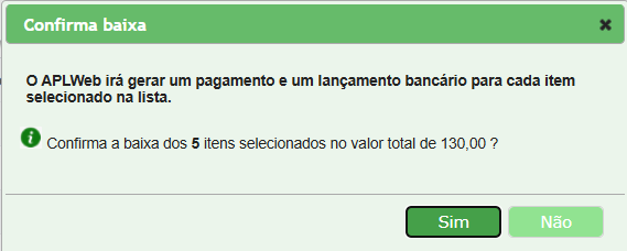 Como dar baixa em várias faturas ao mesmo tempo - imagem 5