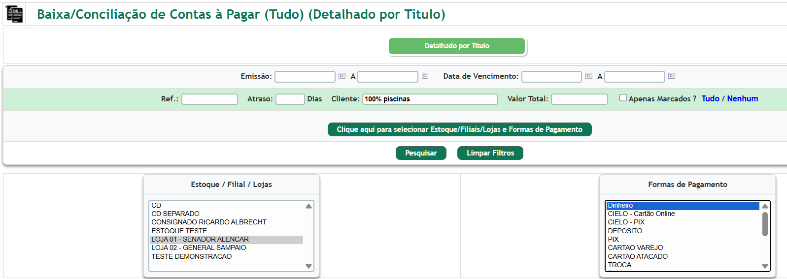Como dar baixa em várias faturas de fornecedores ao mesmo tempo - imagem 2