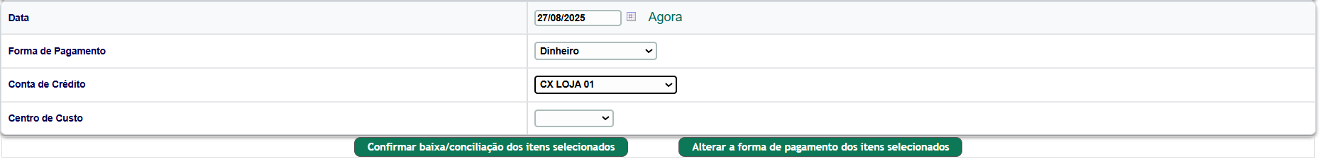 Como dar baixa em várias faturas de fornecedores ao mesmo tempo - imagem 4